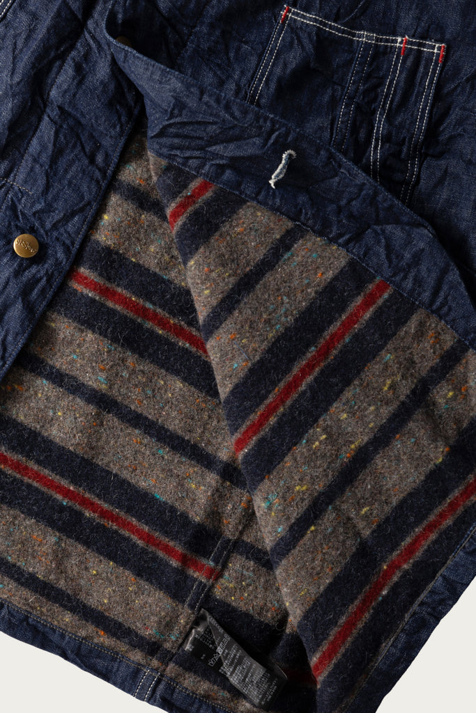 orSlow - Wool Liner Relax Fit Denim Coverall - One Wash - Canoe Club