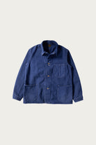 Canoe Club x orSlow - orSlow x Canoe Club 40s Coverall Jacket - French Blue Herringbone Twill - Canoe Club