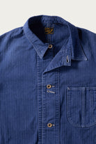 Canoe Club x orSlow - orSlow x Canoe Club 40s Coverall Jacket - French Blue Herringbone Twill - Canoe Club