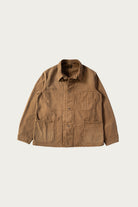 Canoe Club x orSlow - orSlow x Canoe Club 40's Coverall Jacket - Walnut Brown Herringbone Twill - Canoe Club