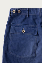 orSlow - orSlow x Canoe Club Regular Fit Fatigue Pants - French Blue Herringbone Twill - Canoe Club