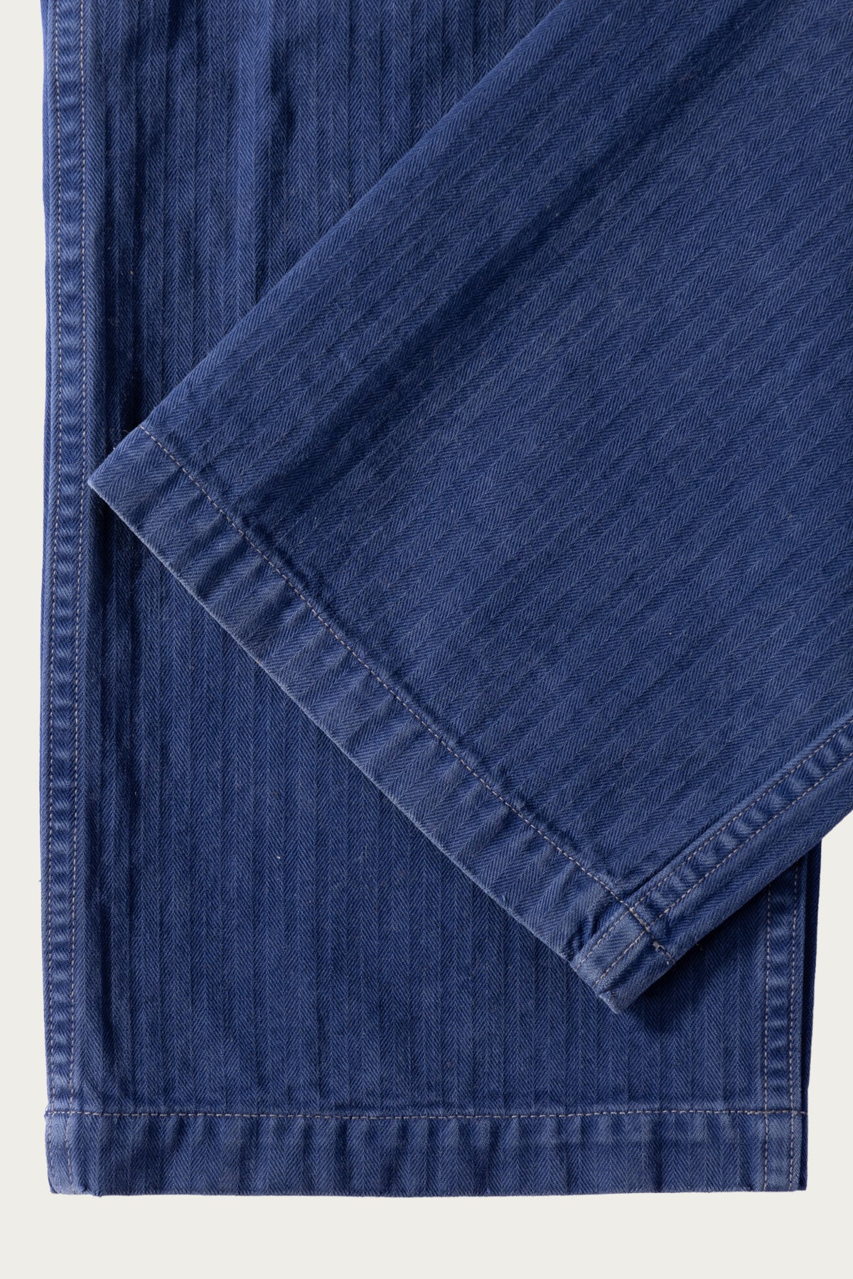 orSlow - orSlow x Canoe Club Regular Fit Fatigue Pants - French Blue Herringbone Twill - Canoe Club