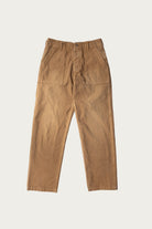 Canoe Club x orSlow - orSlow x Canoe Club Regular Fit Fatigue Pants - Walnut Brown Herringbone Twill - Canoe Club
