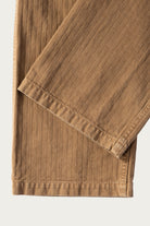 Canoe Club x orSlow - orSlow x Canoe Club Regular Fit Fatigue Pants - Walnut Brown Herringbone Twill - Canoe Club