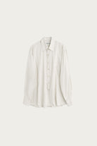 Our Legacy - Above Shirt - Faded Bone Windstripe Lyocell - Canoe Club