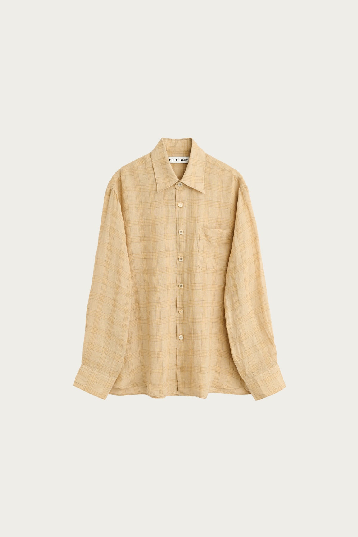 Our Legacy - Above Shirt - Vacay Check Gauze Linen - Canoe Club