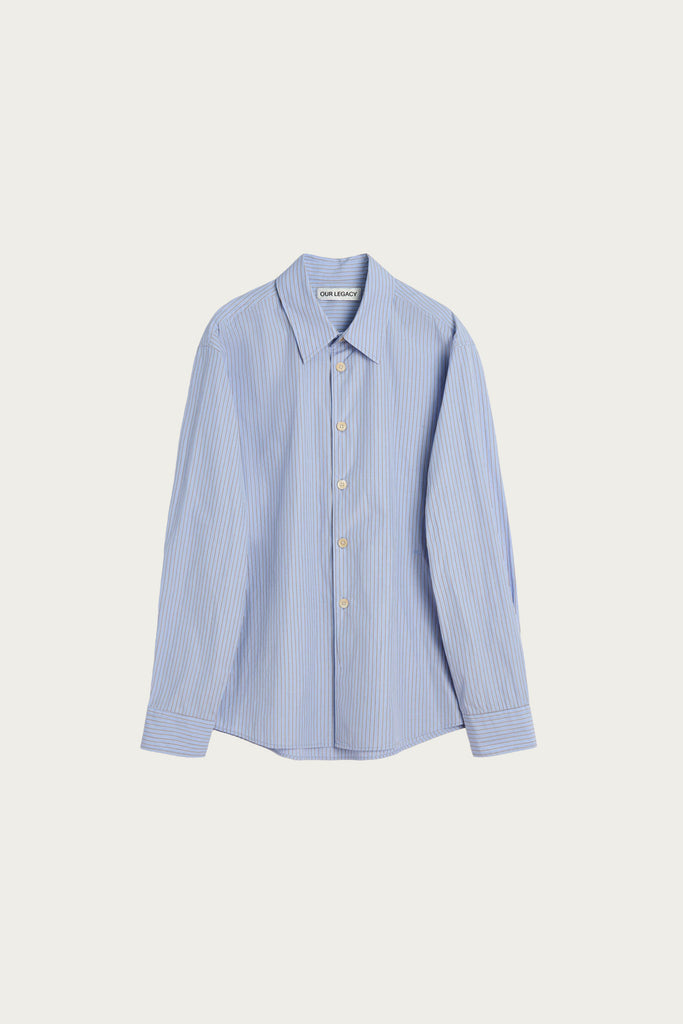 Our Legacy - Beyond Shirt - Typewriter Stripe Poplin - Canoe Club