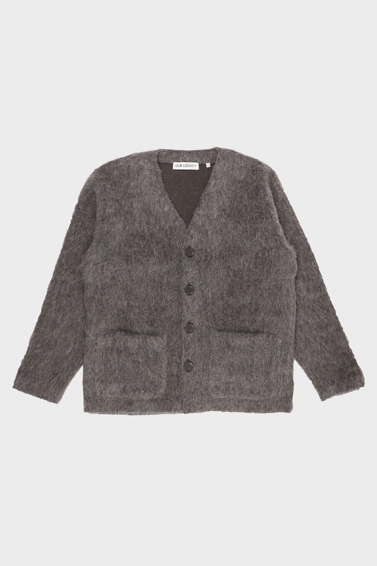 Our Legacy Cardigan | Mole Grey Mohair | Canoe Club