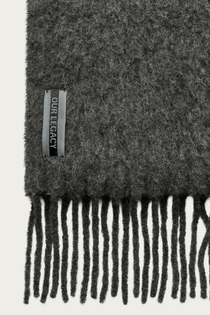 Our Legacy - Estate Scarf - Phantom Fuzzy Alpaca - Canoe Club