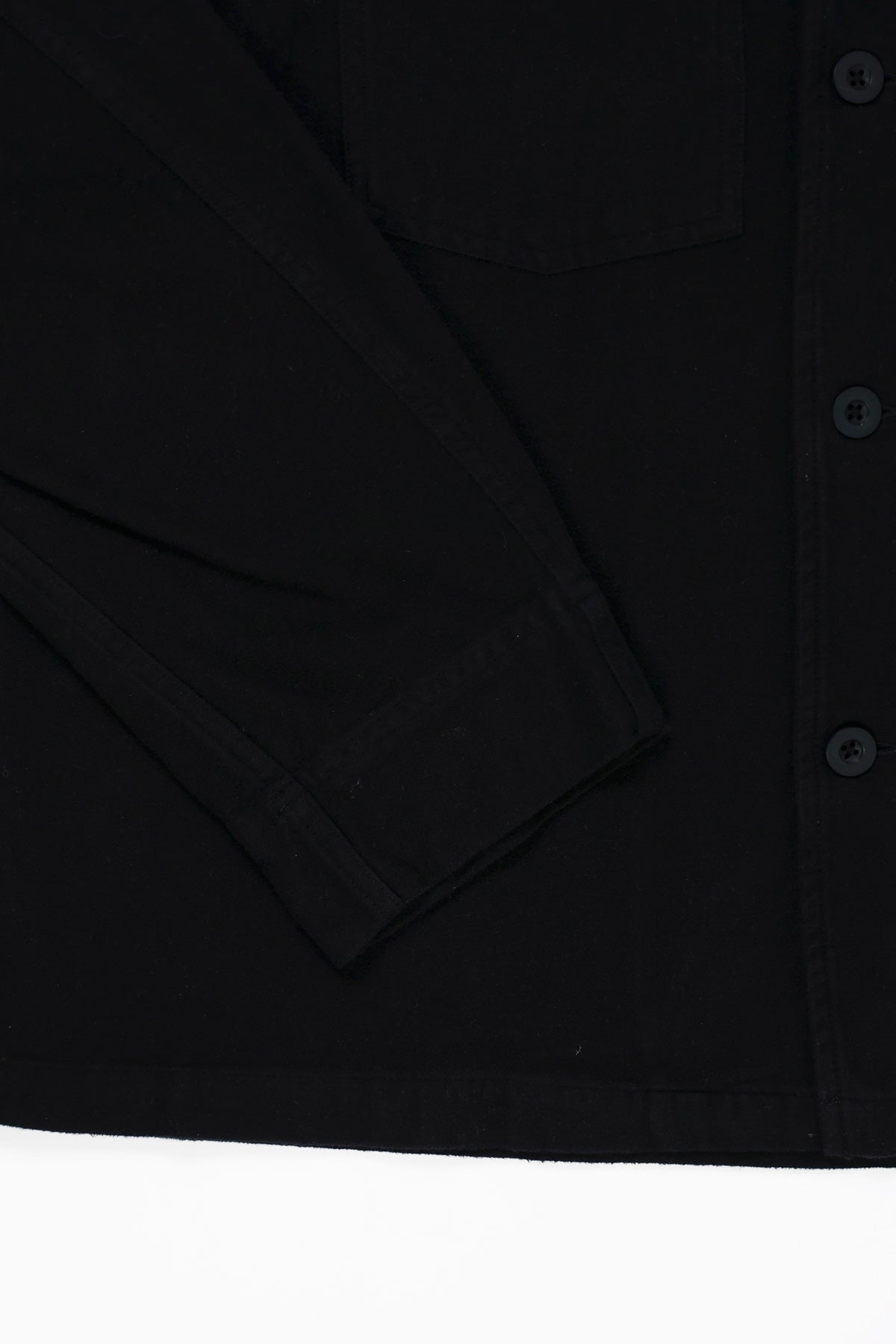 Evening Coach Jacket - Black Brushed Cotton