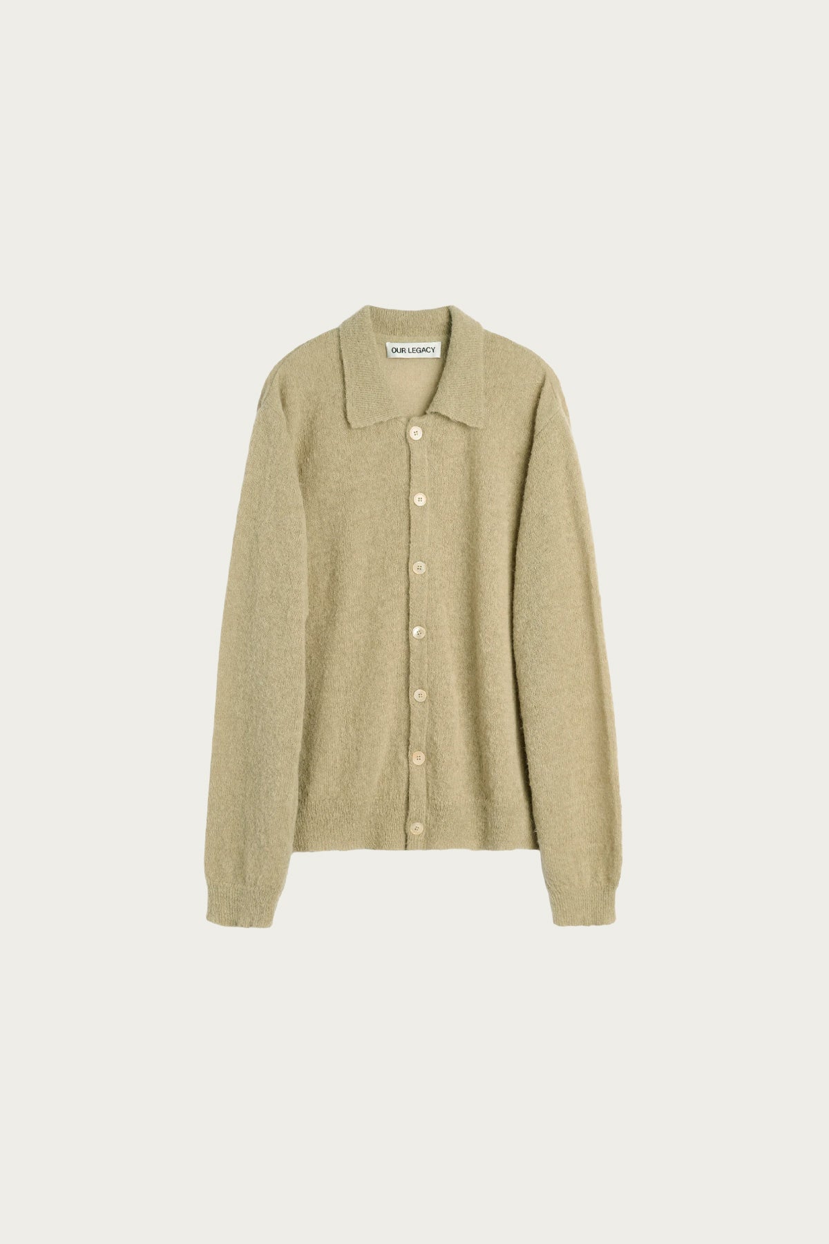 Our Legacy - Evening Polo - Soft Sage Fuzzy Alpaca - Canoe Club