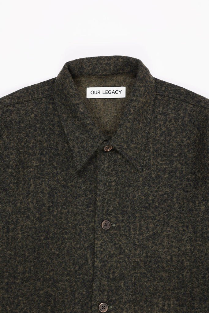 Our Legacy - Haven Jacket - Black/Moss Fuzz Wool - Canoe Club