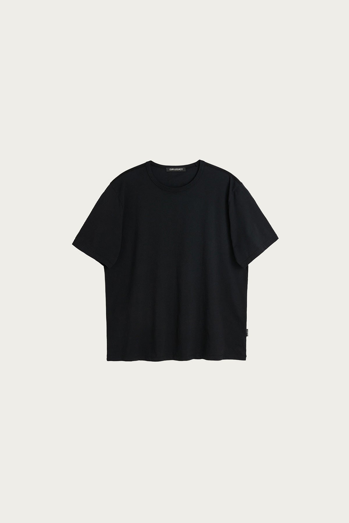 Our Legacy - New Box T-Shirt - Black Clean Jersey - Canoe Club