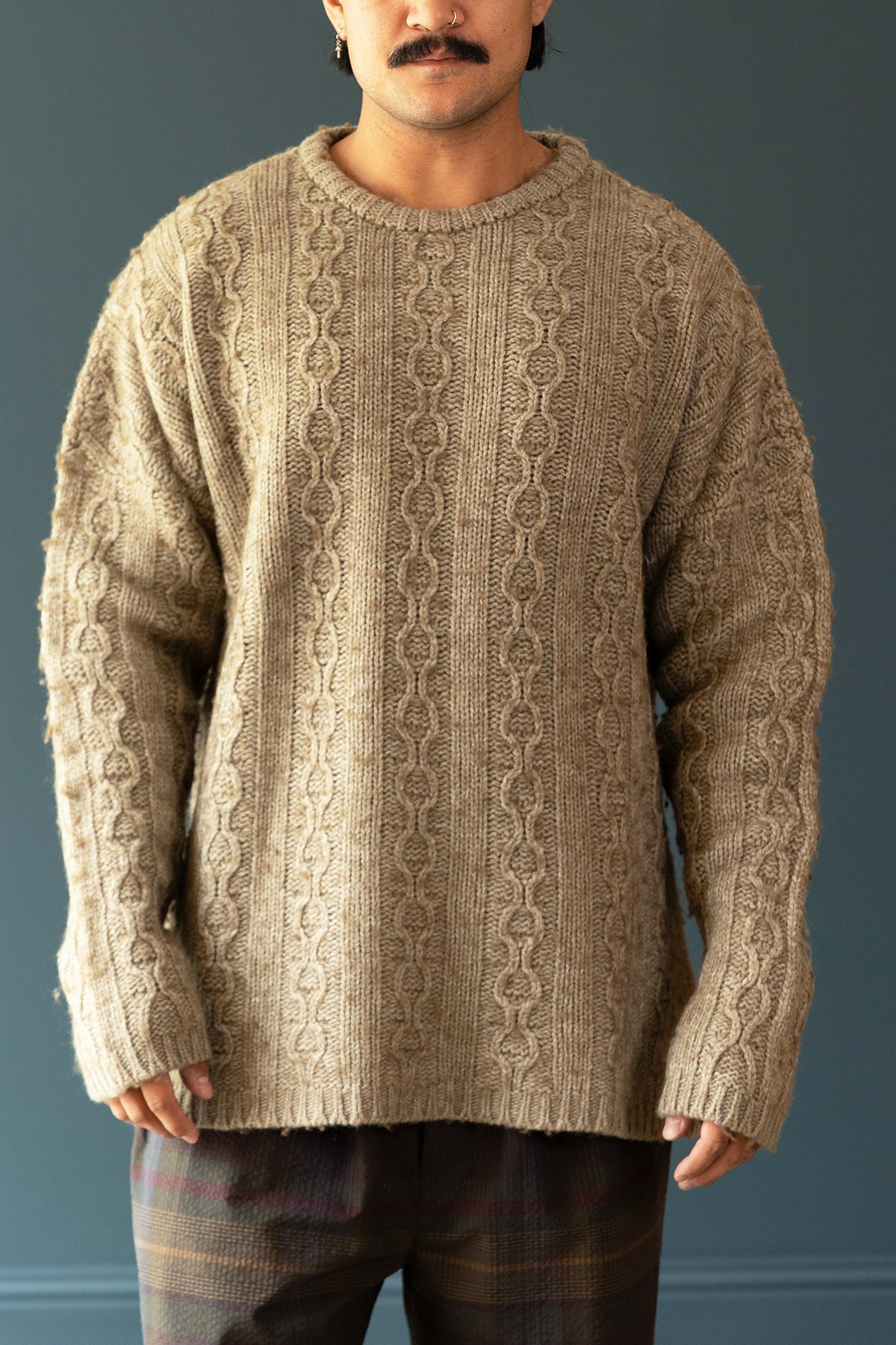 Popover Roundneck - Peafowl Funky Chain Knit