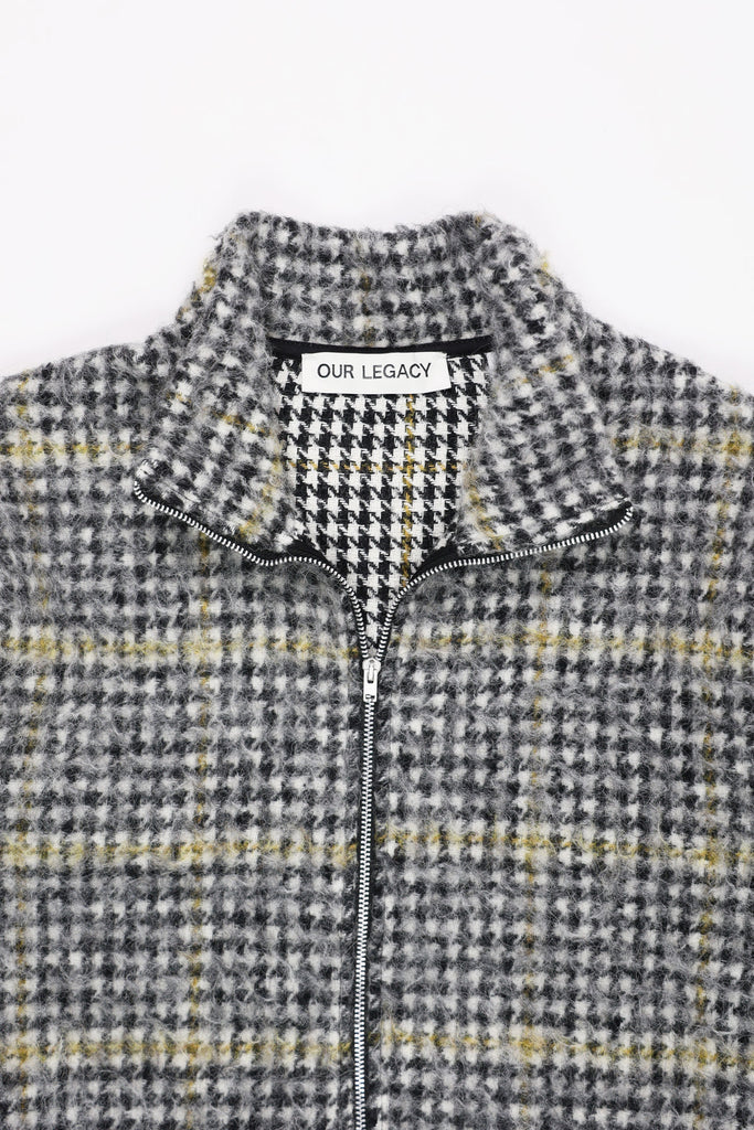 Our Legacy - Shrunken Fullzip Polo - Prenzlauer Houndstooth - Canoe Club