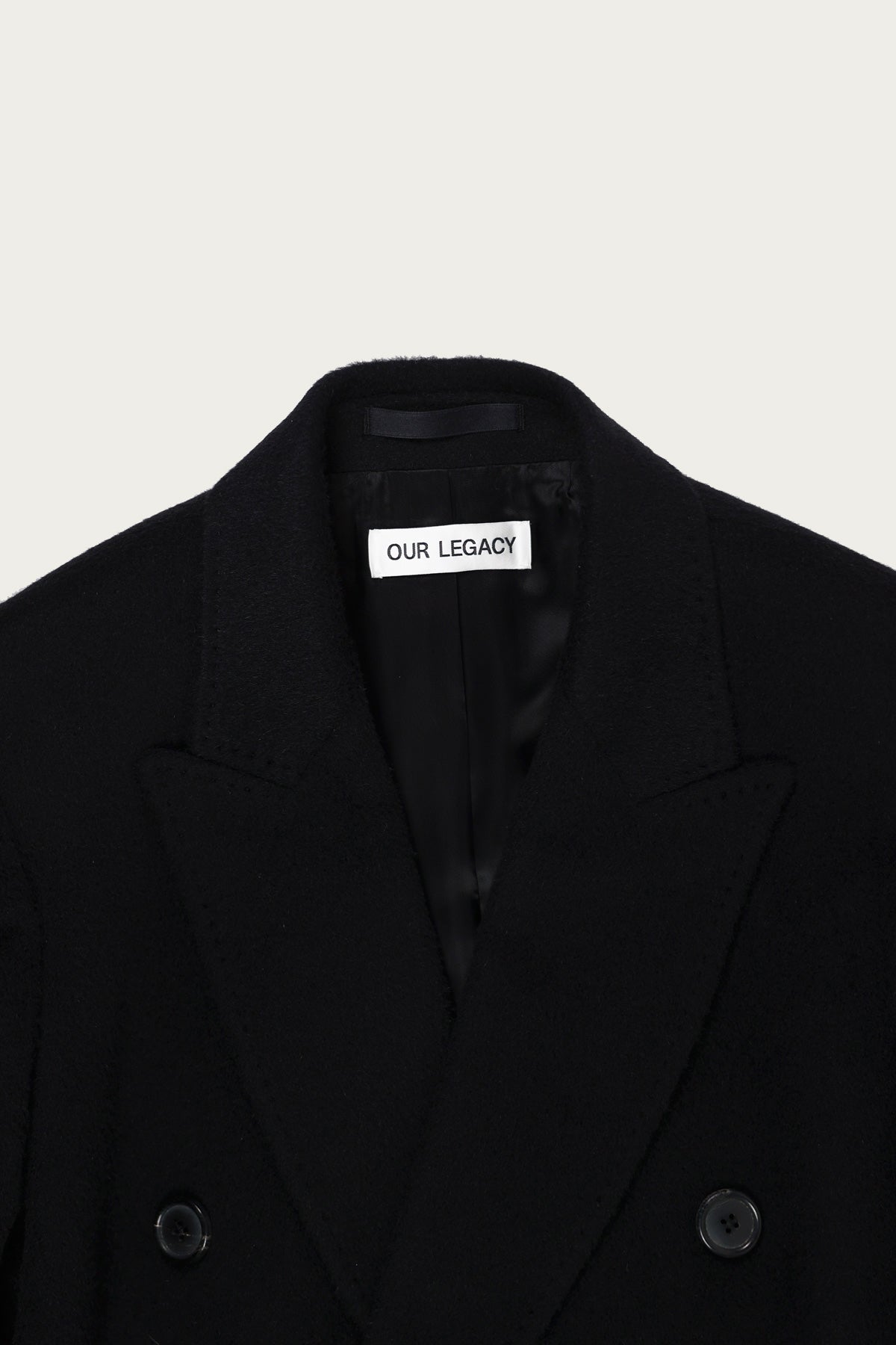Our Legacy - Whale Coat - Black Hairy Wool - Canoe Club