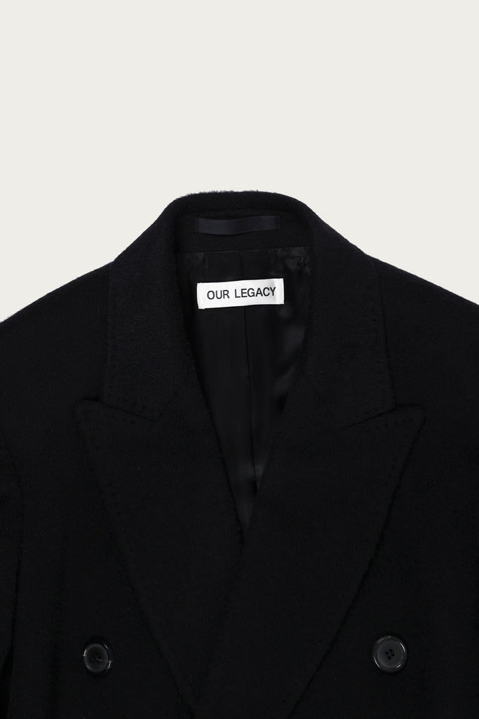 Our Legacy - Whale Coat - Black Hairy Wool - Canoe Club