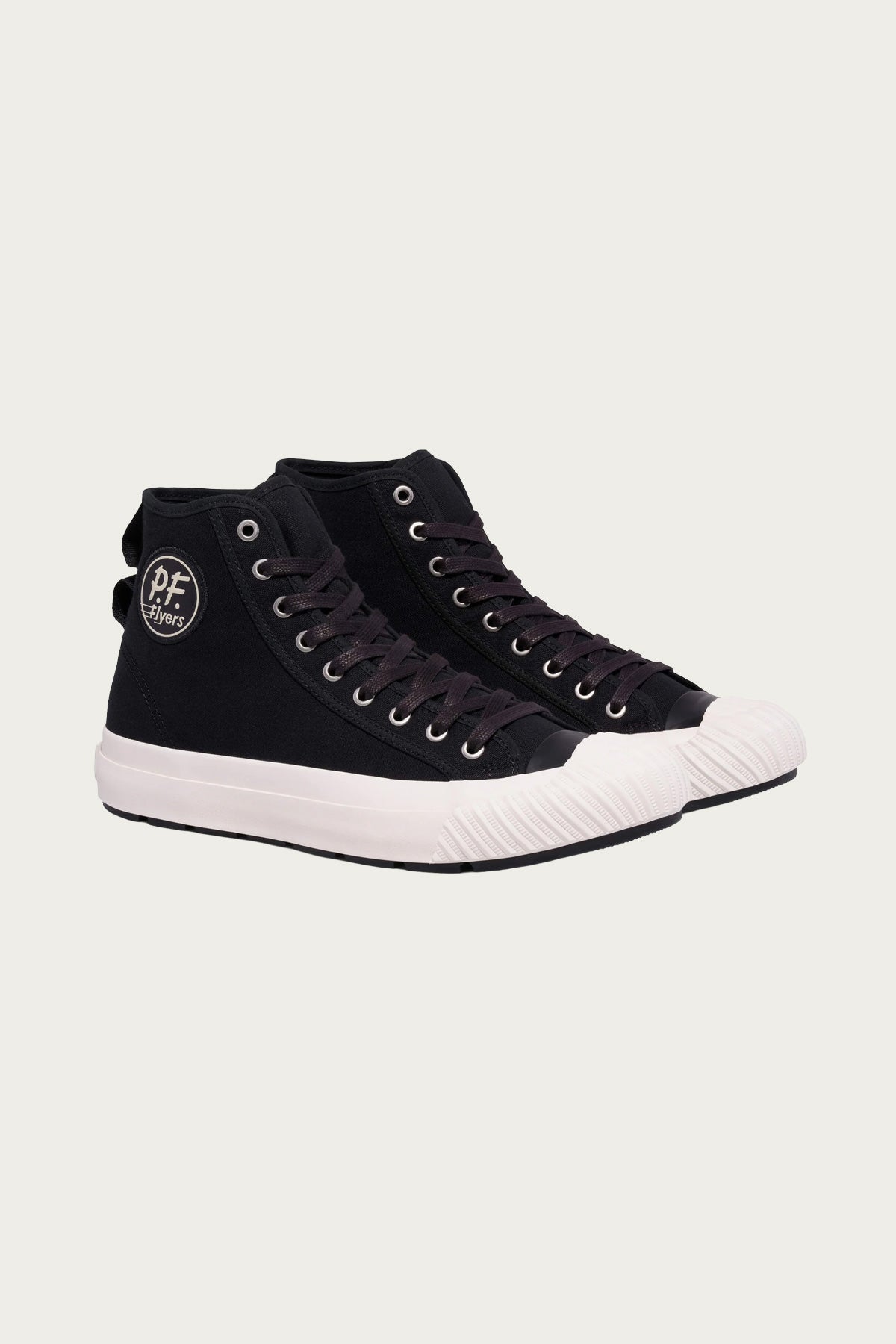 P.F. Flyers - Grounder Hi - Black/Sea Salt - Canoe Club