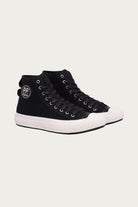 P.F. Flyers - Grounder Hi - Black/Sea Salt - Canoe Club