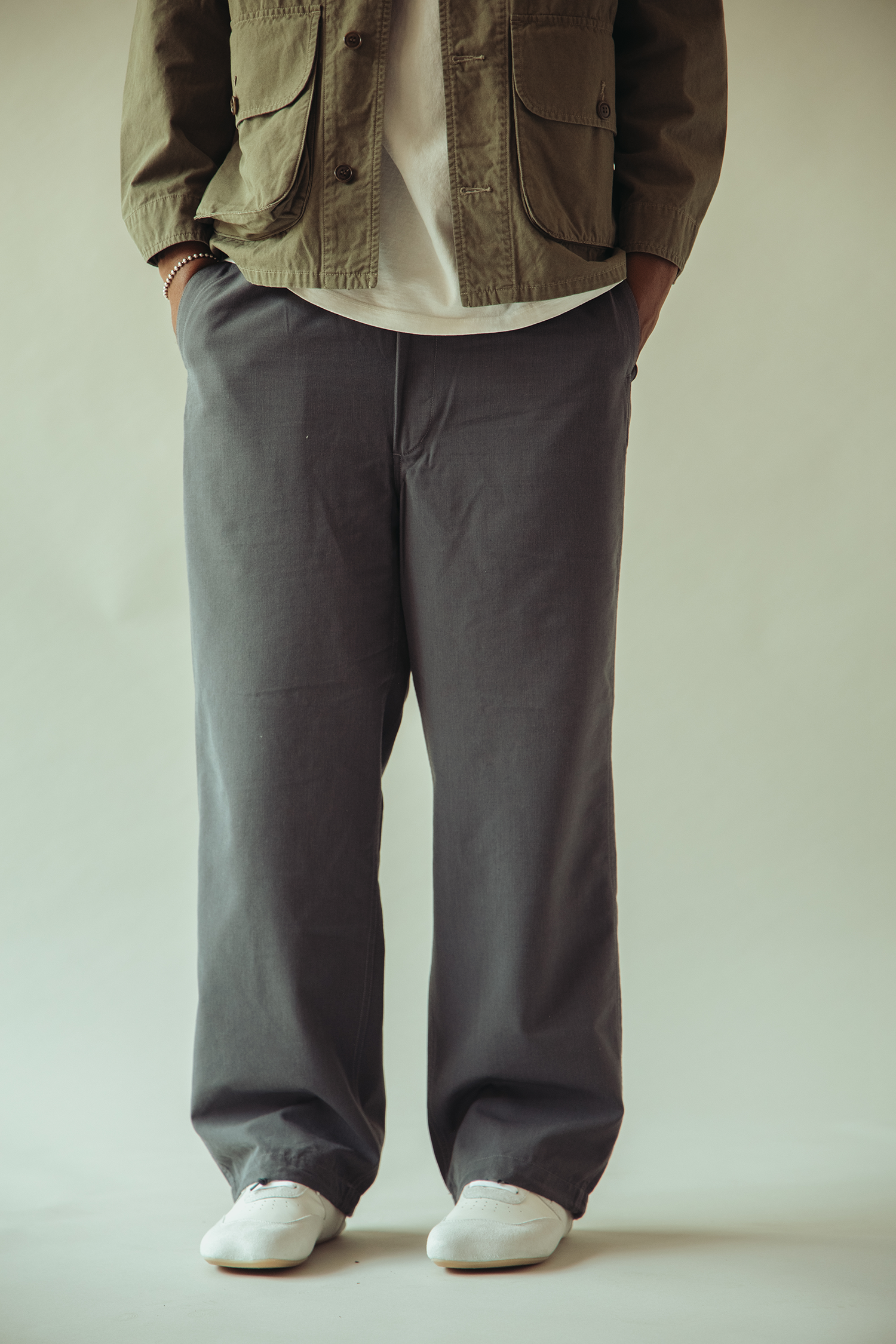 Phigvel - C/W/P String Trousers - Purple Grey - Canoe Club