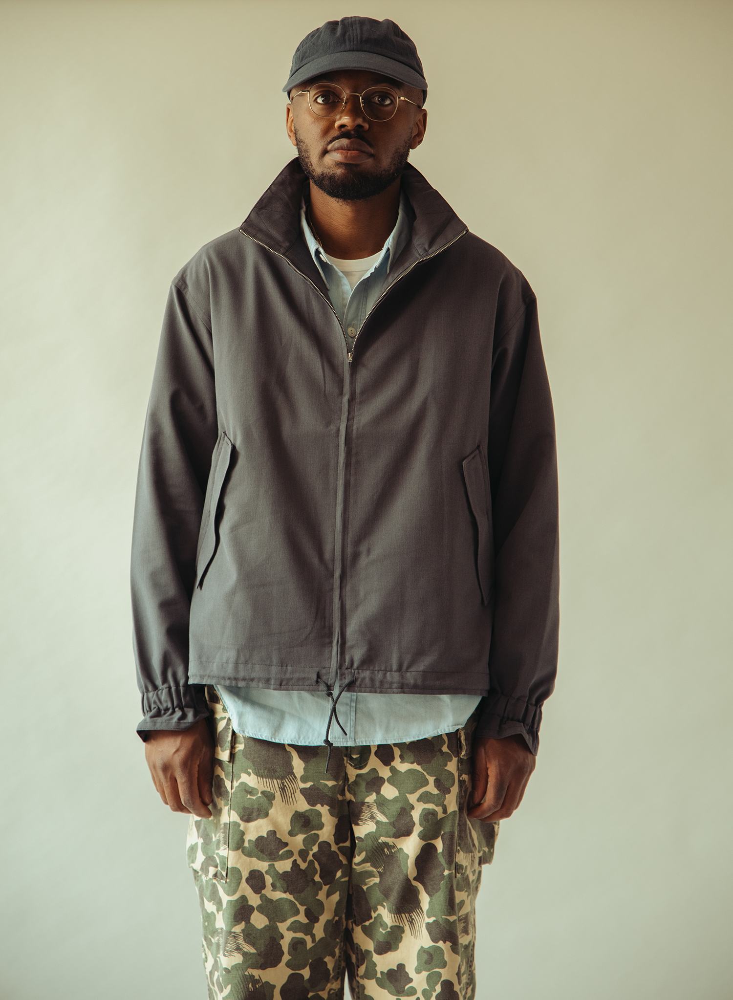 Phigvel - C/W/P Yacht Blouson - Purple Grey - Canoe Club