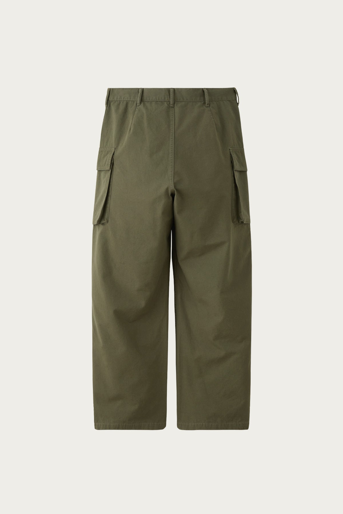 Phigvel - Poplin Cloth Cargo Trousers - Faded Olive - Canoe Club