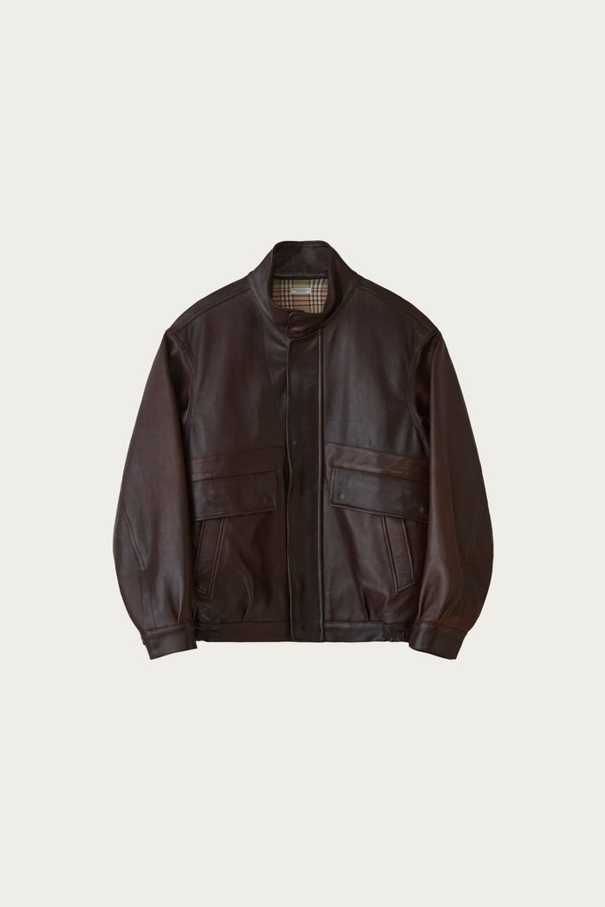 Phigvel - Sheepleather Sporting Blouson - Dark Brown - Canoe Club