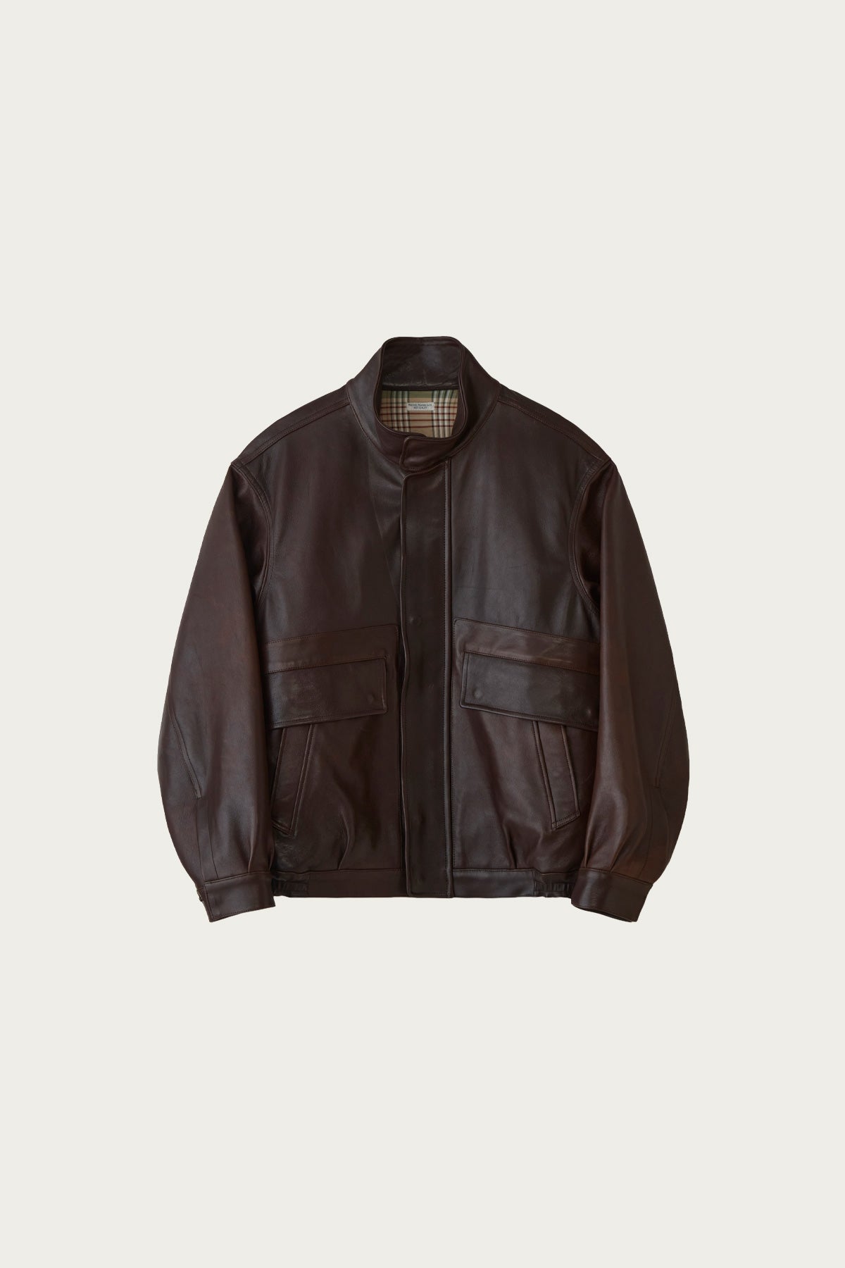 Phigvel Sheepleather Sporting Blouson | Dark Brown | Canoe Club