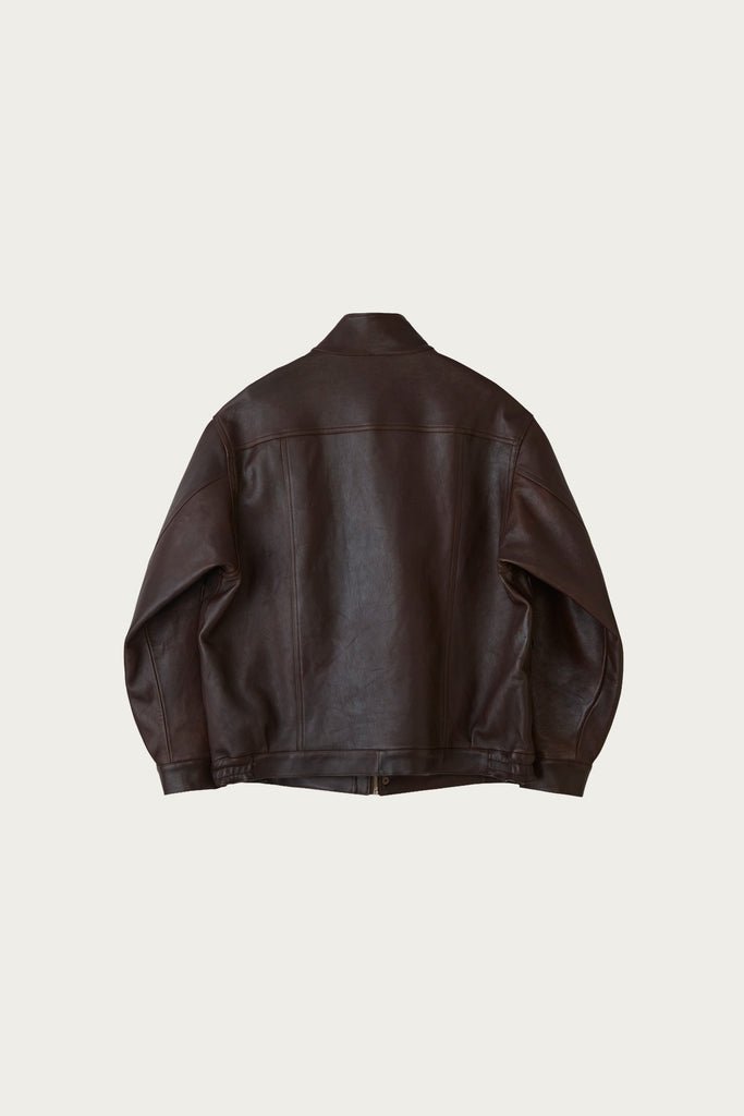Phigvel - Sheepleather Sporting Blouson - Dark Brown - Canoe Club