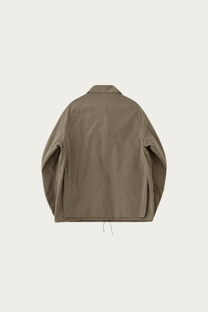 Phigvel - Waxed Cloth Field Coach Jacket - Taupe Beige - Canoe Club