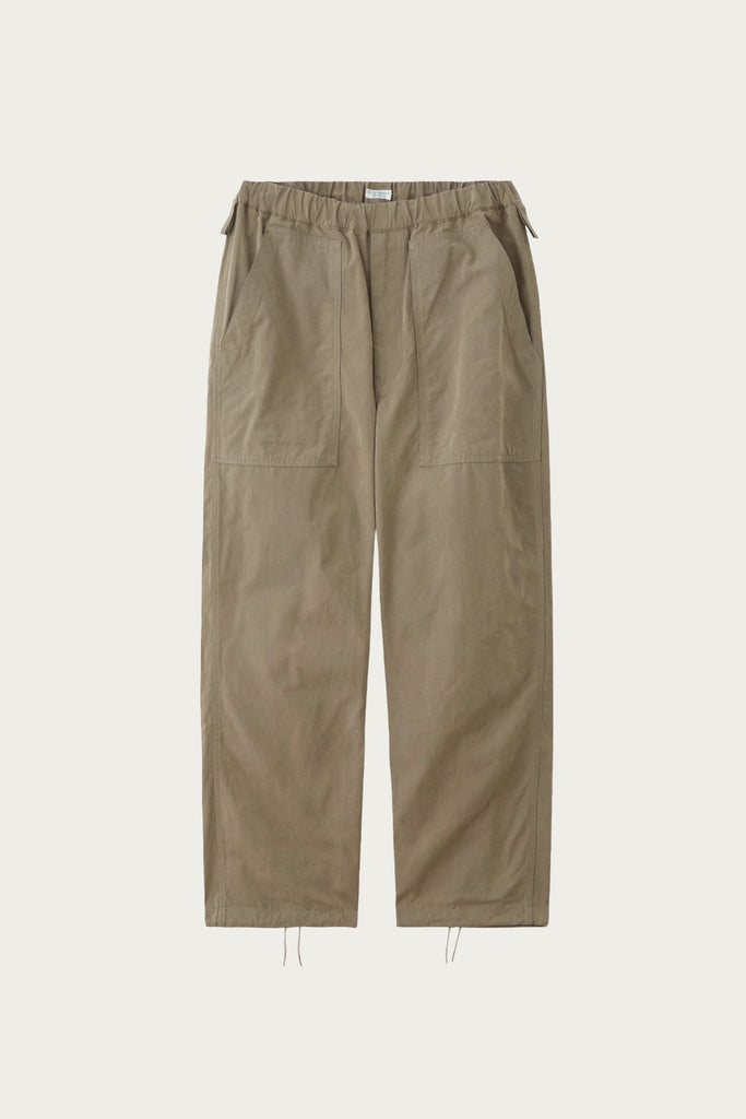 Phigvel - Waxed Cloth String Trousers - Taupe Beige - Canoe Club