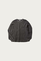 Places & Spaces - Garment Dyed Waffle Knit Pullover - Charcoal - Canoe Club