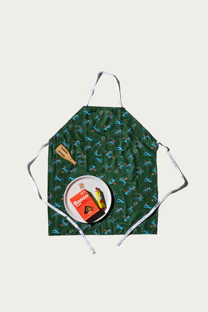 Puebco - Hand Printed Adult Apron w/ Kerchie Cowboy - Canoe Club