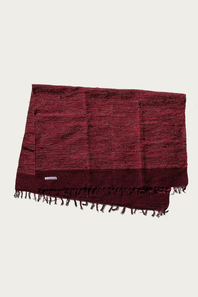 Puebco - Handloomed Recycled Yarn Rug - Burgundy - Canoe Club