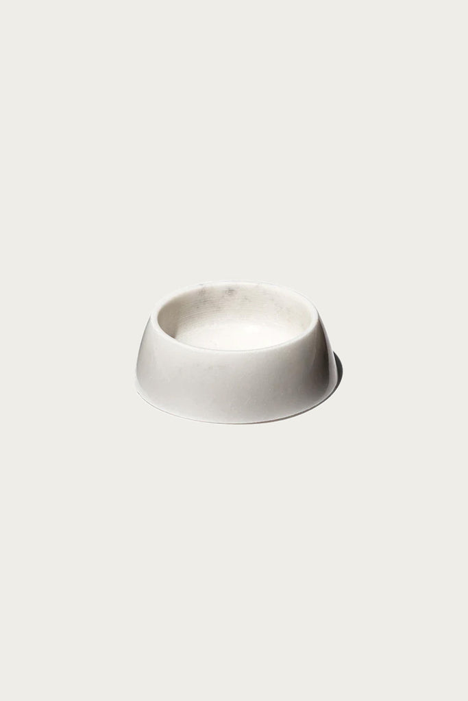 Puebco - Marble Pet Bowl - White - Canoe Club