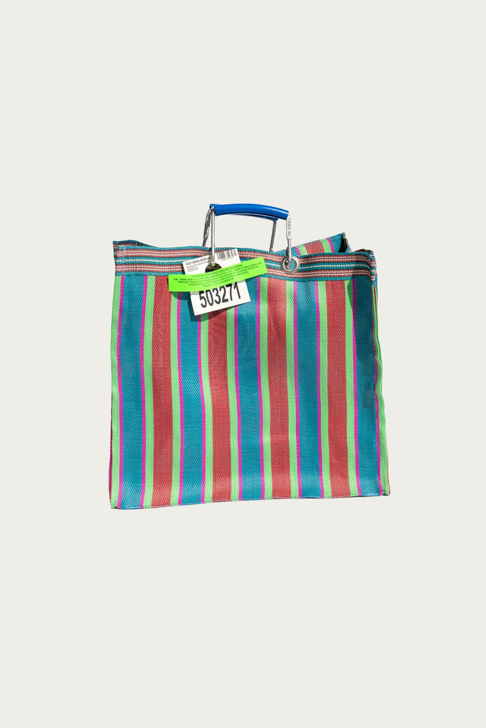 Puebco - Recycled Plastic Stripe Bag Square - Red/Blue - Canoe Club