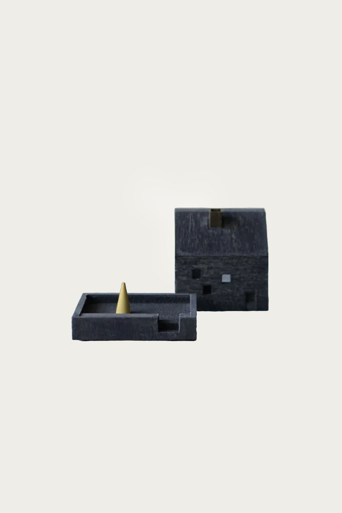 Pull Push - Cottage Incense Pot - Black - Canoe Club