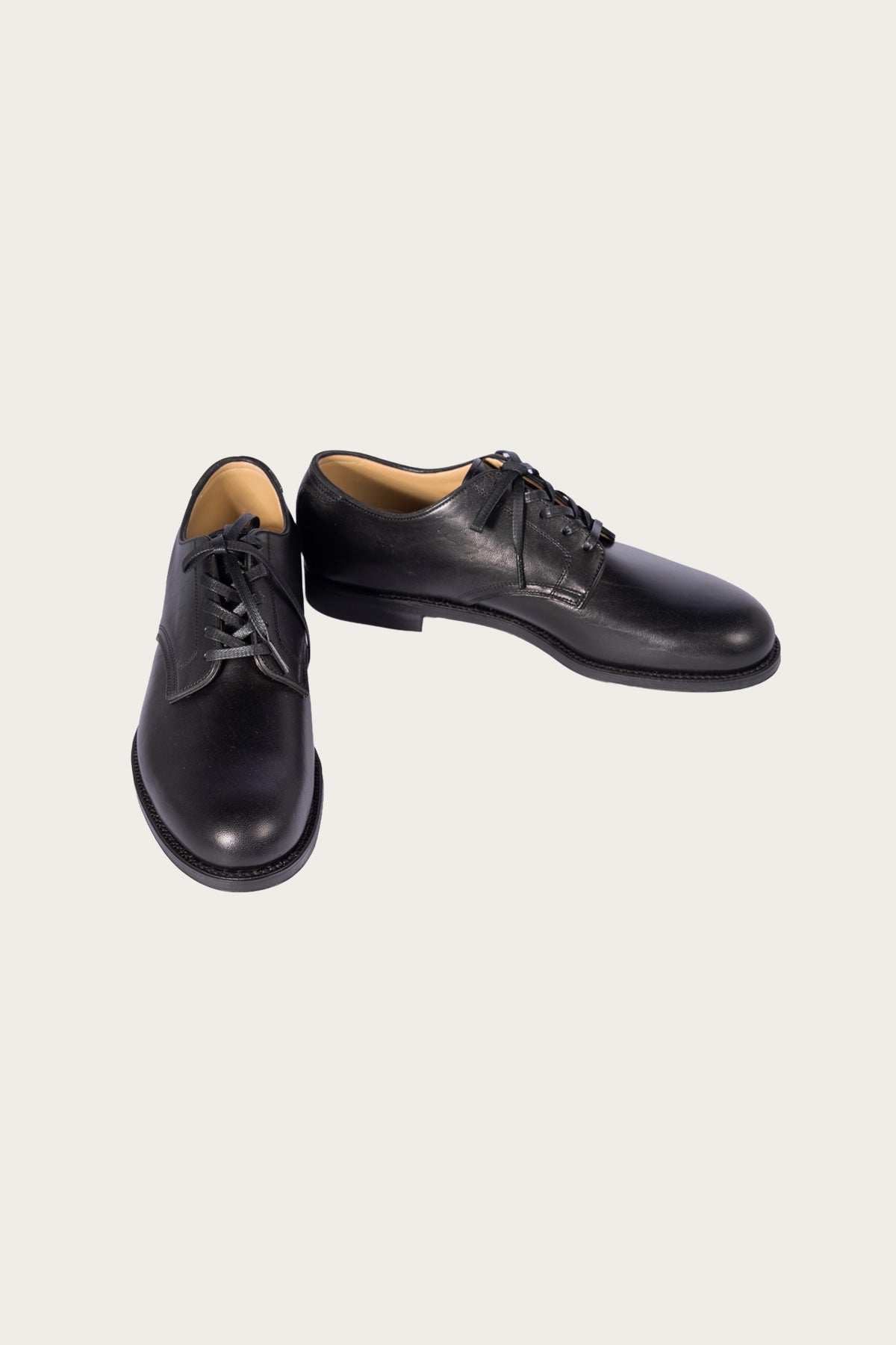 The Real McCoys - U.S.N. Service Shoes - Black Horsehide Buttock - Canoe Club