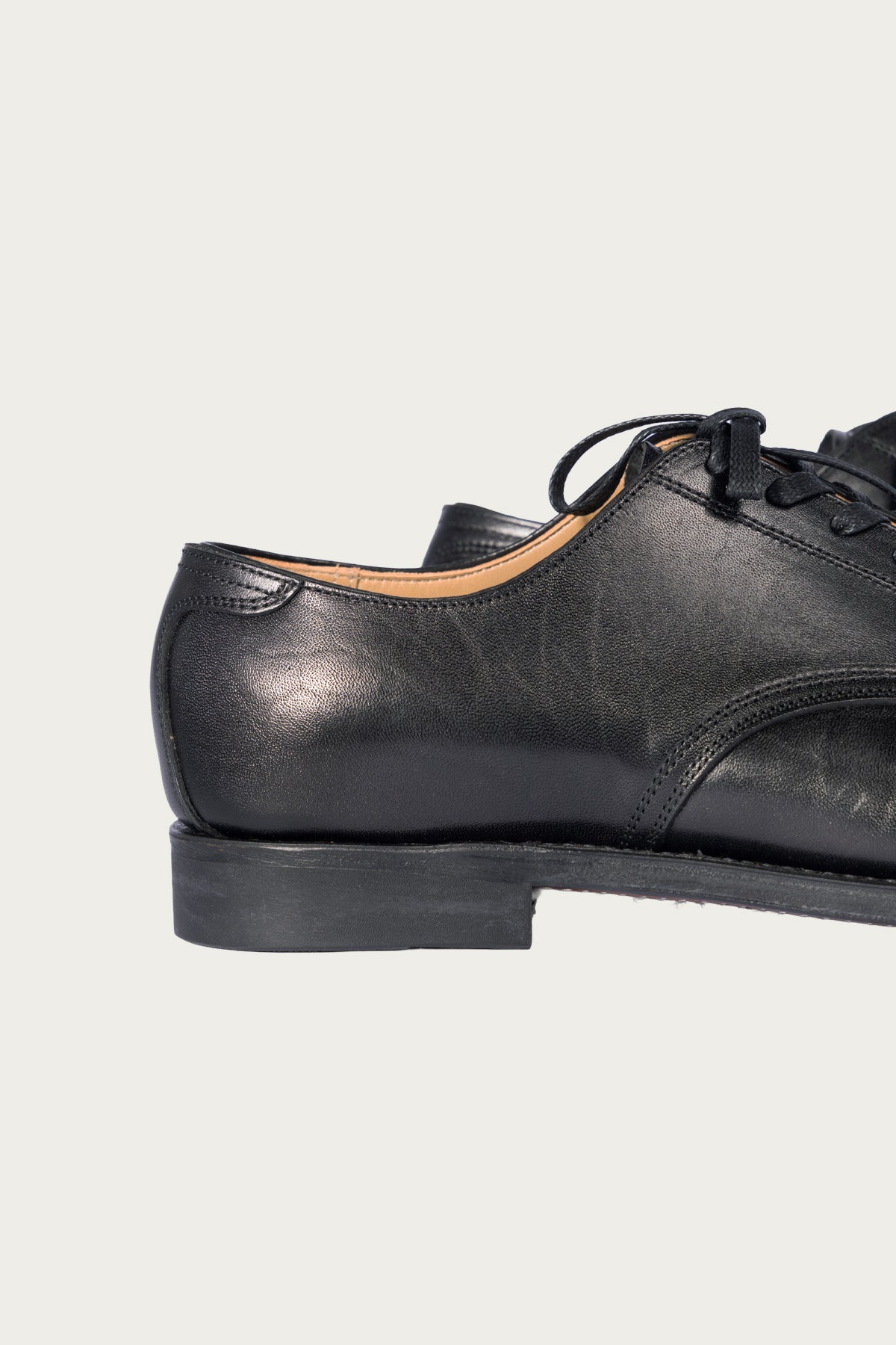 The Real McCoys - U.S.N. Service Shoes - Black Horsehide Buttock - Canoe Club