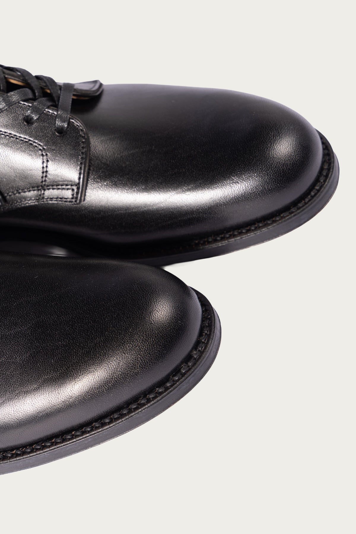 The Real McCoys - U.S.N. Service Shoes - Black Horsehide Buttock - Canoe Club