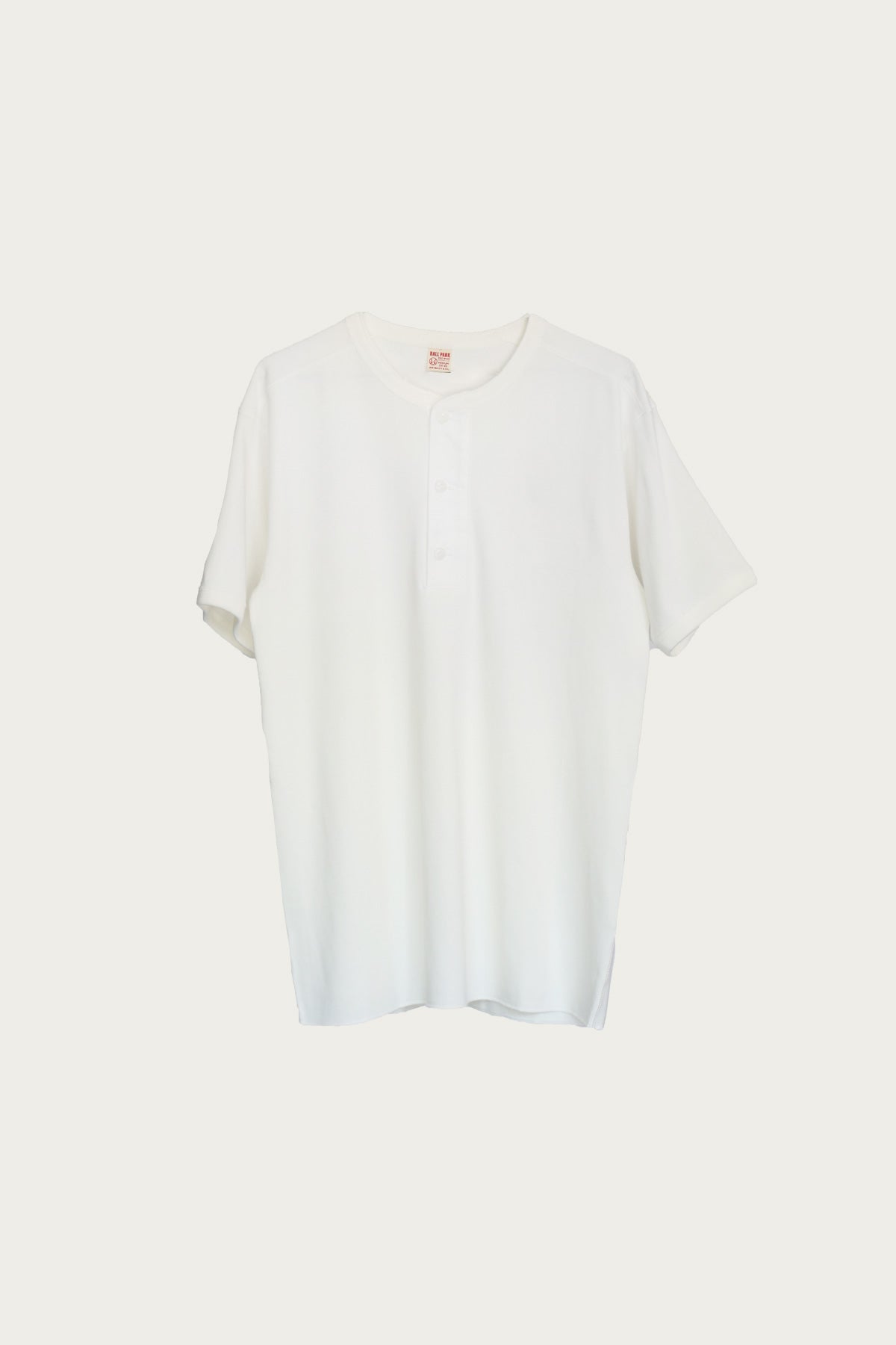 The Real McCoys - Union Henley Undershirt S/S - White - Canoe Club