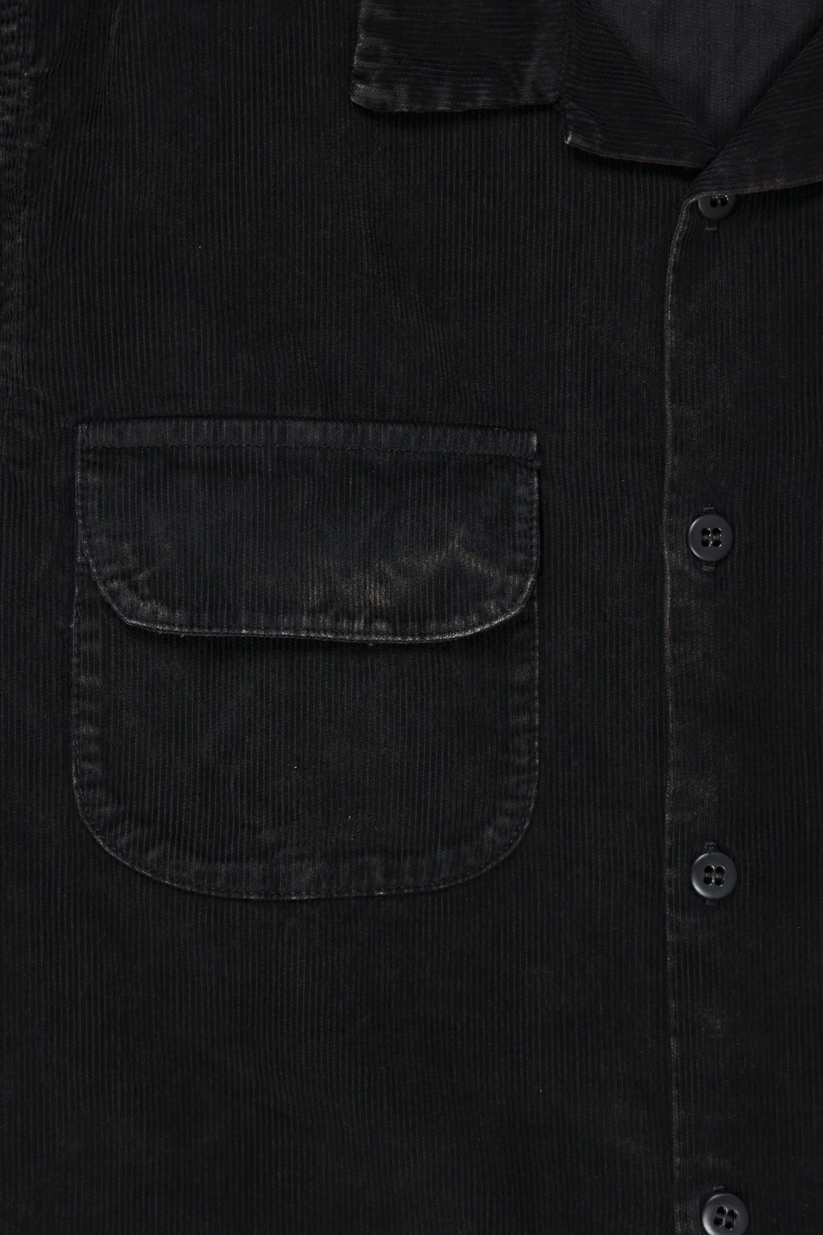 RE/DONE - 50s Corduroy Straight Bottom Shirt - Charcoal and Ash - Canoe Club