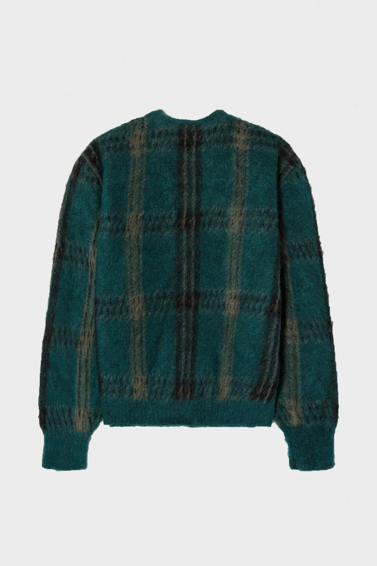 RE/DONE - 60s V Neck Cardigan - Emerald Plaid - Canoe Club