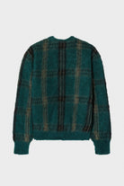 RE/DONE - 60s V Neck Cardigan - Emerald Plaid - Canoe Club