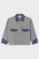 RE/DONE - Milk Man Jacket - Cement Pin Stripe/Navy - Canoe Club