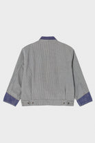 RE/DONE - Milk Man Jacket - Cement Pin Stripe/Navy - Canoe Club