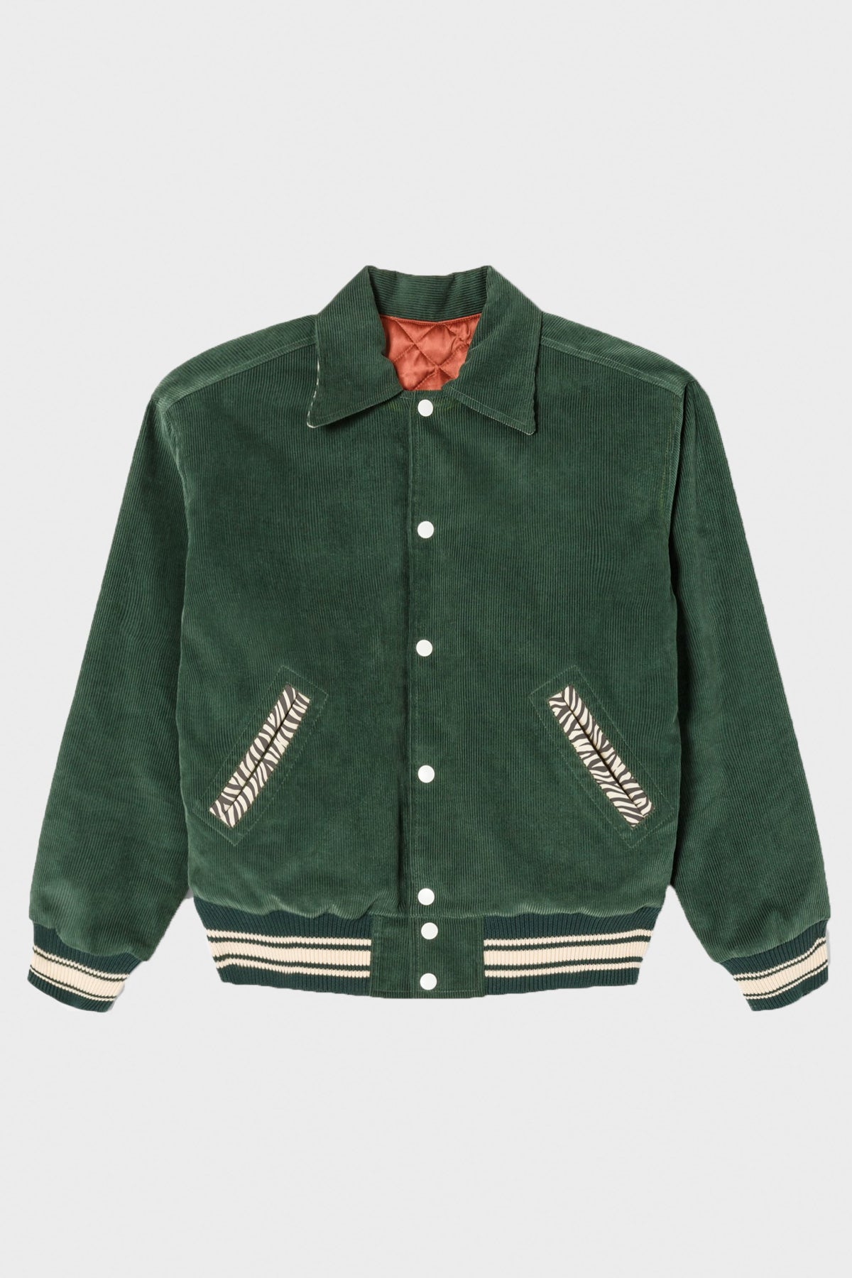 RE/DONE - Varsity Jacket - Pine Green/Zebra - Canoe Club
