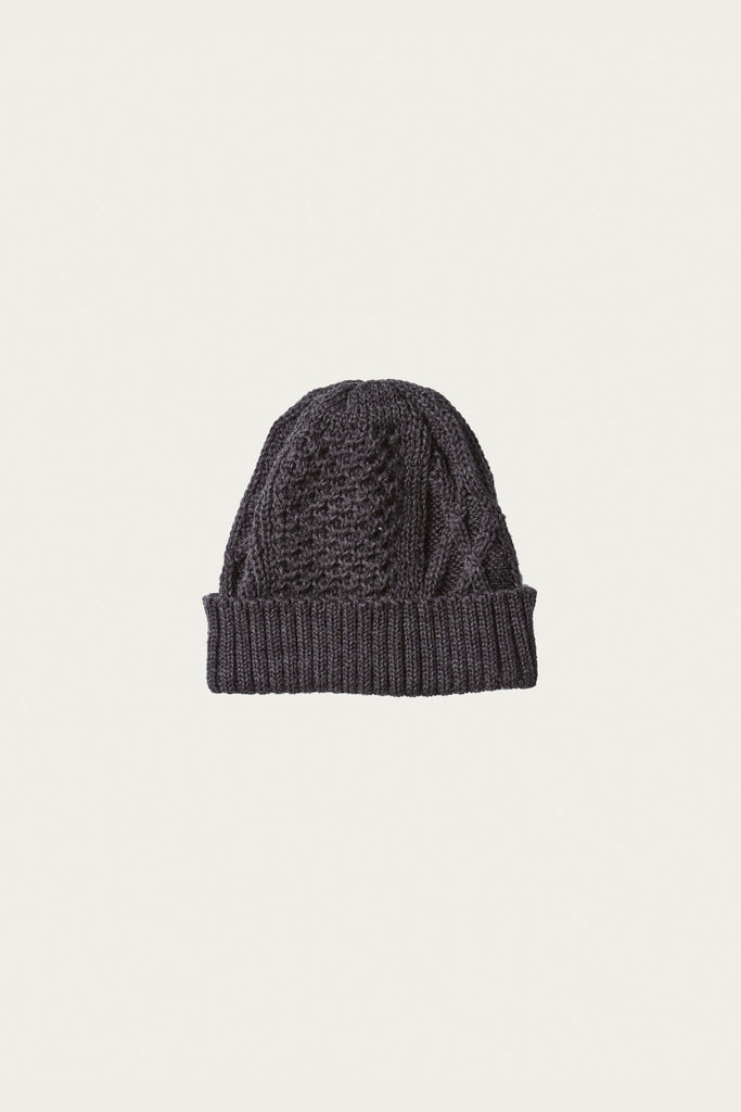 Rototo - Aran Cable Watch Cap - Charcoal - Canoe Club