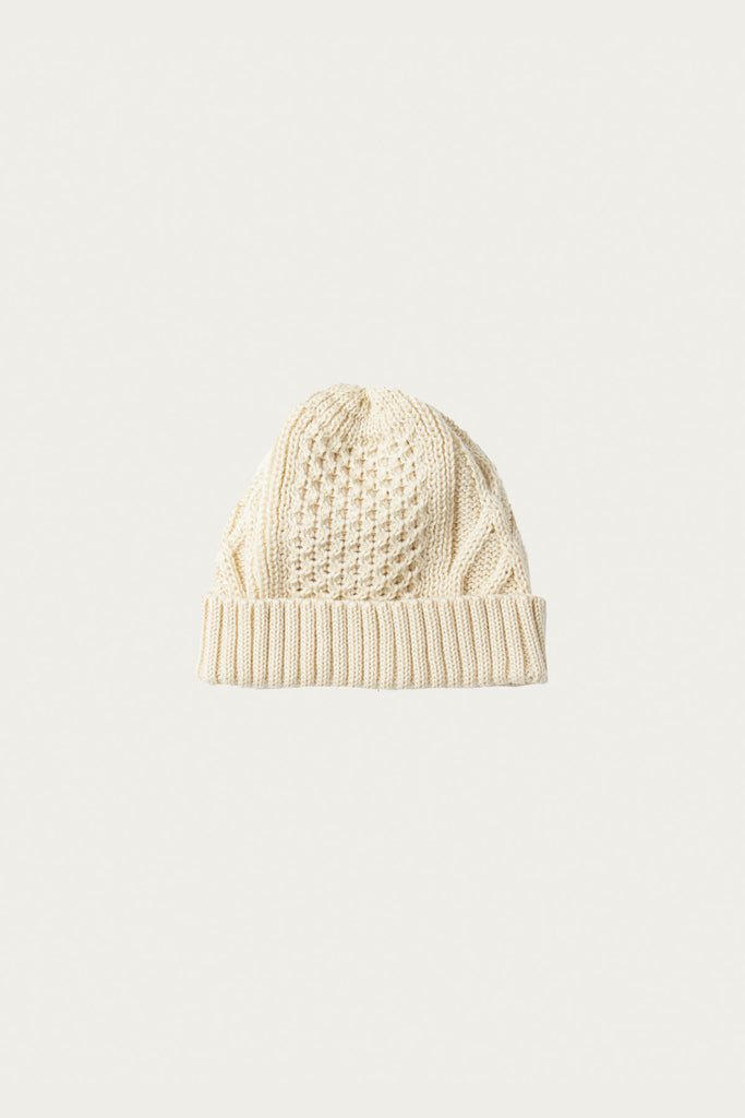 Rototo - Aran Cable Watch Cap - Ivory - Canoe Club