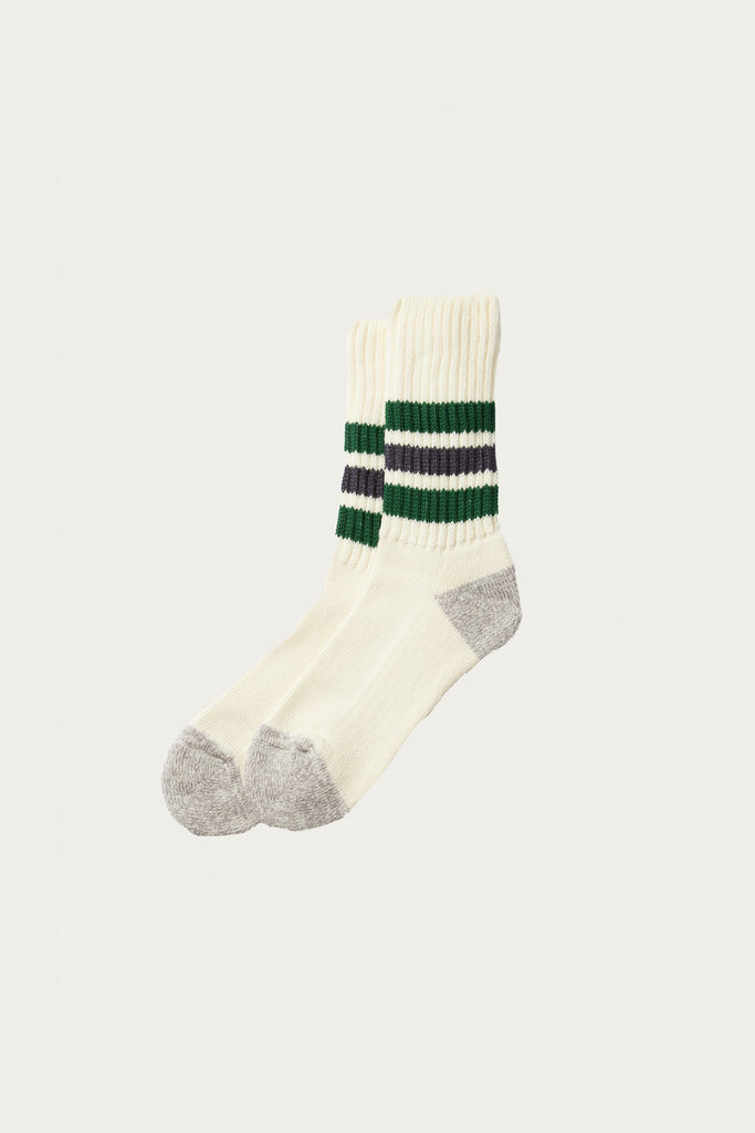 Rototo - Course Ribbed Old School - Green/Charcoal - Canoe Club